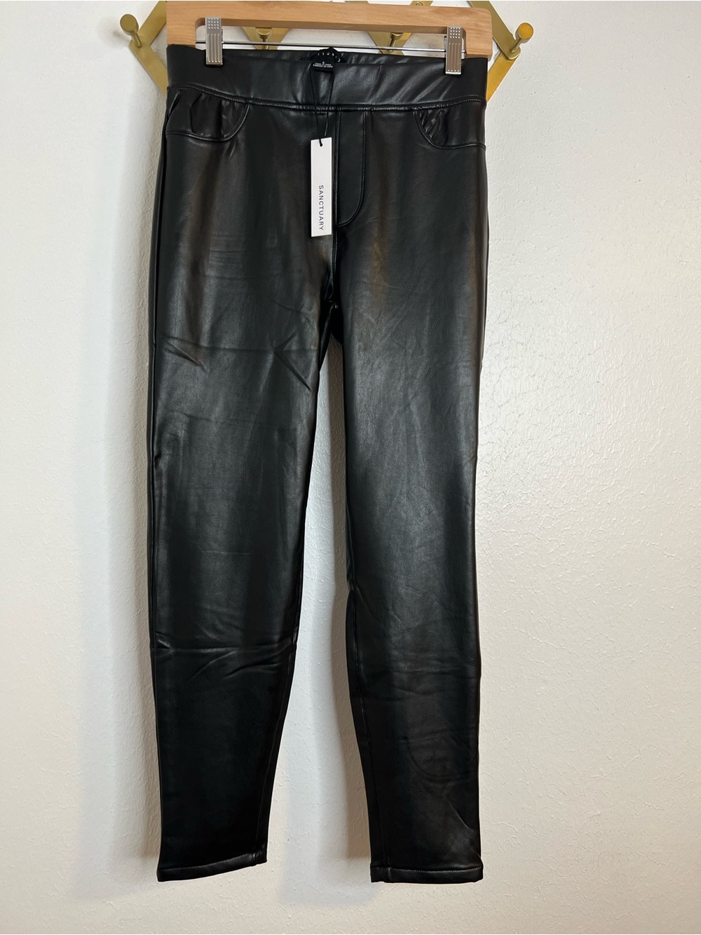 Sanctuary Faux Leather Black Women’s Leggings